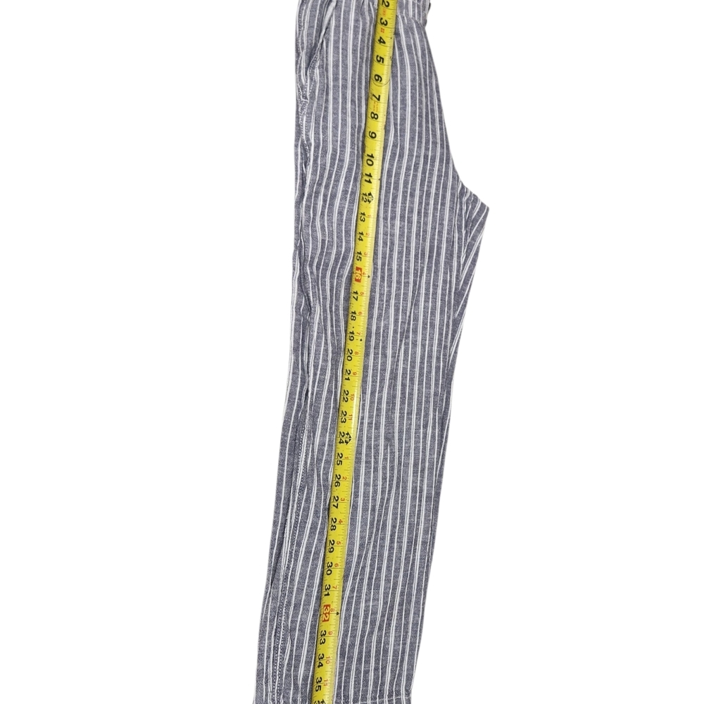 Briggs New York Blue Striped Linen Blend Pants Small - Picture 9 of 13
